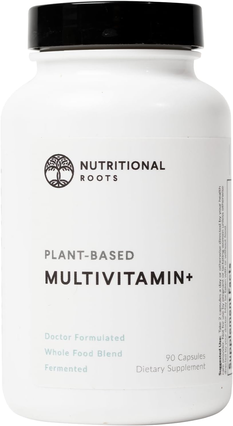 Multivitamin+, Award-Winning Plant-Based (Vegan) Multivitamin, Organic Vegetables & Herbs, Fermented Vitamins, Probiotics, Doctor's Choice, 45 Servings