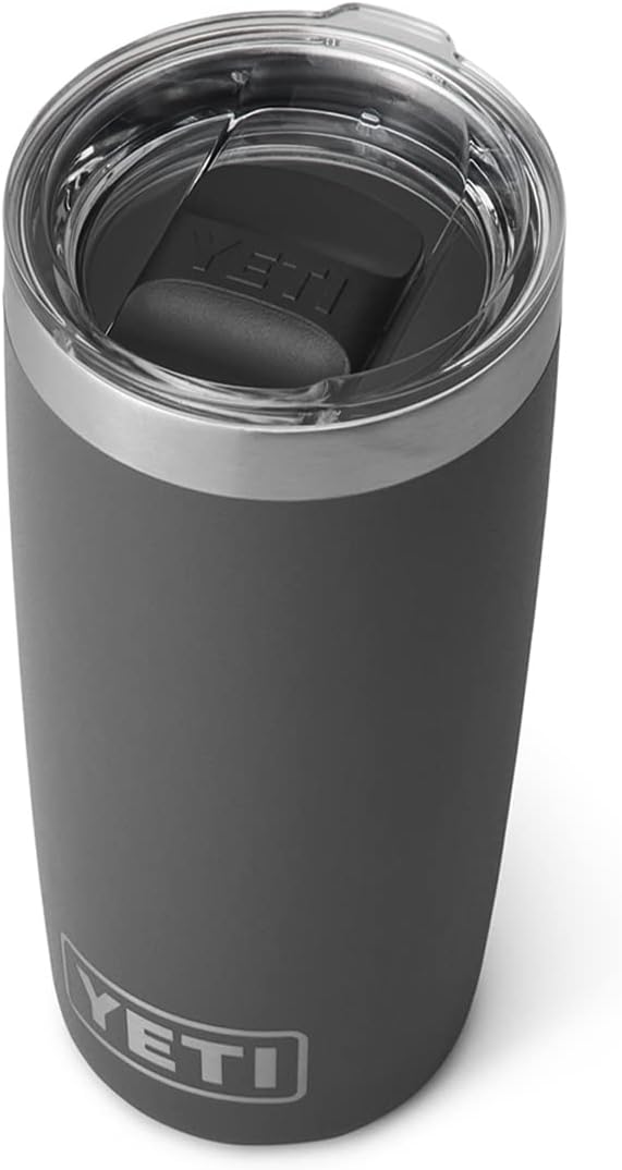 YETI Rambler 10 oz Tumbler, Stainless Steel, Vacuum Insulated with MagSlider Lid, White