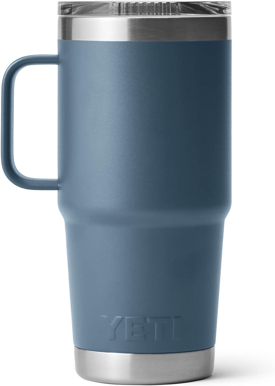 YETI Rambler 20 oz Travel Mug, Stainless Steel, Vacuum Insulated with Stronghold Lid
