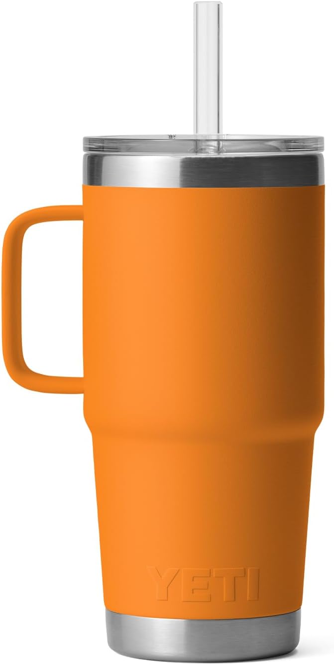 YETI Rambler 42 oz Straw Mug, Vacuum Insulated, Stainless Steel, White