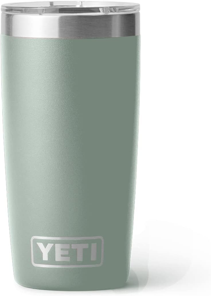 YETI Rambler 10 oz Tumbler, Stainless Steel, Vacuum Insulated with MagSlider Lid, White