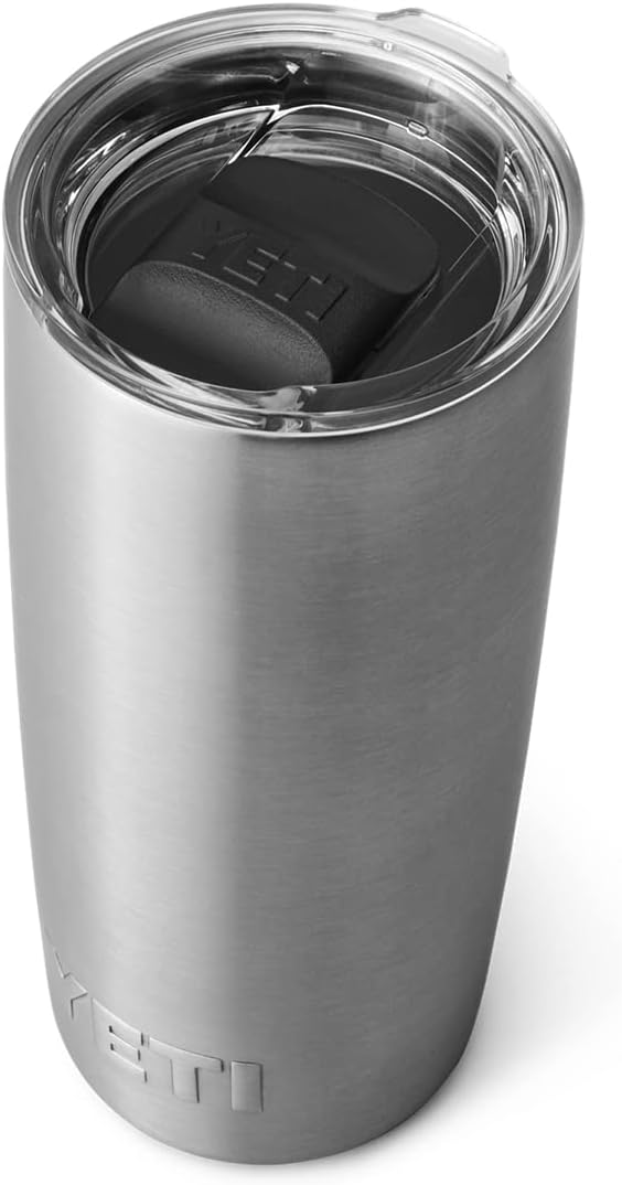 YETI Rambler 10 oz Tumbler, Stainless Steel, Vacuum Insulated with MagSlider Lid, White