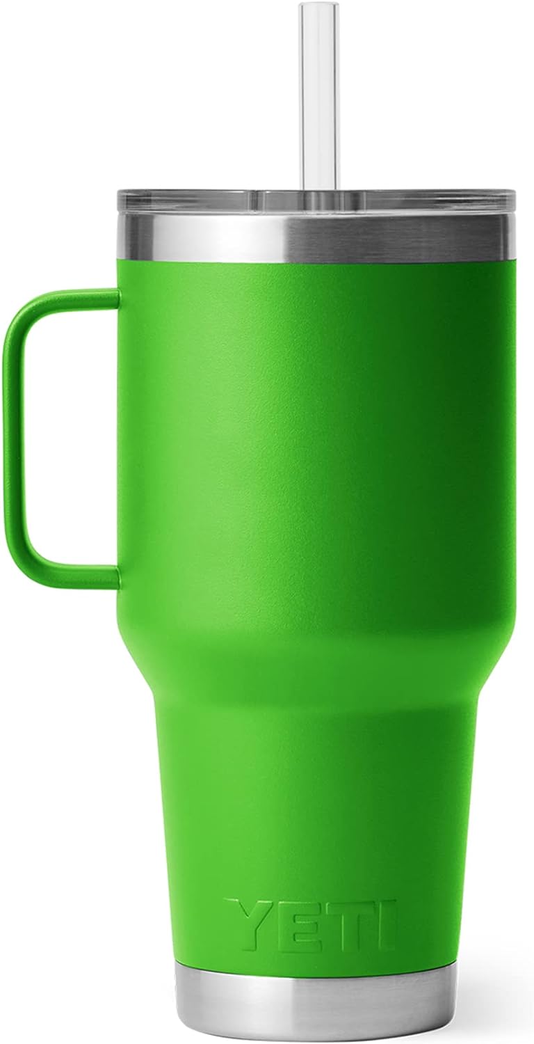 YETI Rambler 42 oz Straw Mug, Vacuum Insulated, Stainless Steel, White