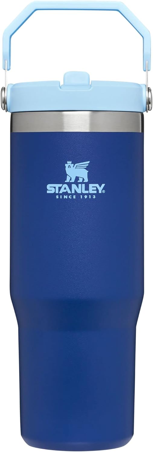 Stanley IceFlow Stainless Steel Tumbler with Straw, Vacuum Insulated Water Bottle for Home, Office or Car, Reusable Cup with Straw Leakproof Flip