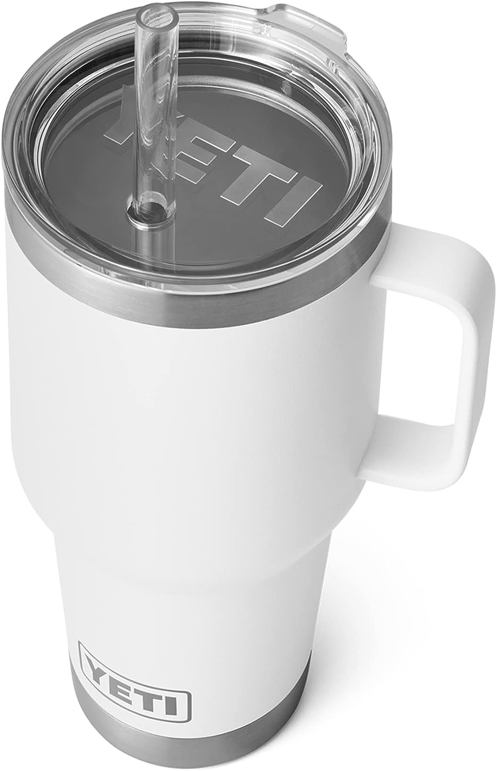 YETI Rambler 42 oz Straw Mug, Vacuum Insulated, Stainless Steel, White