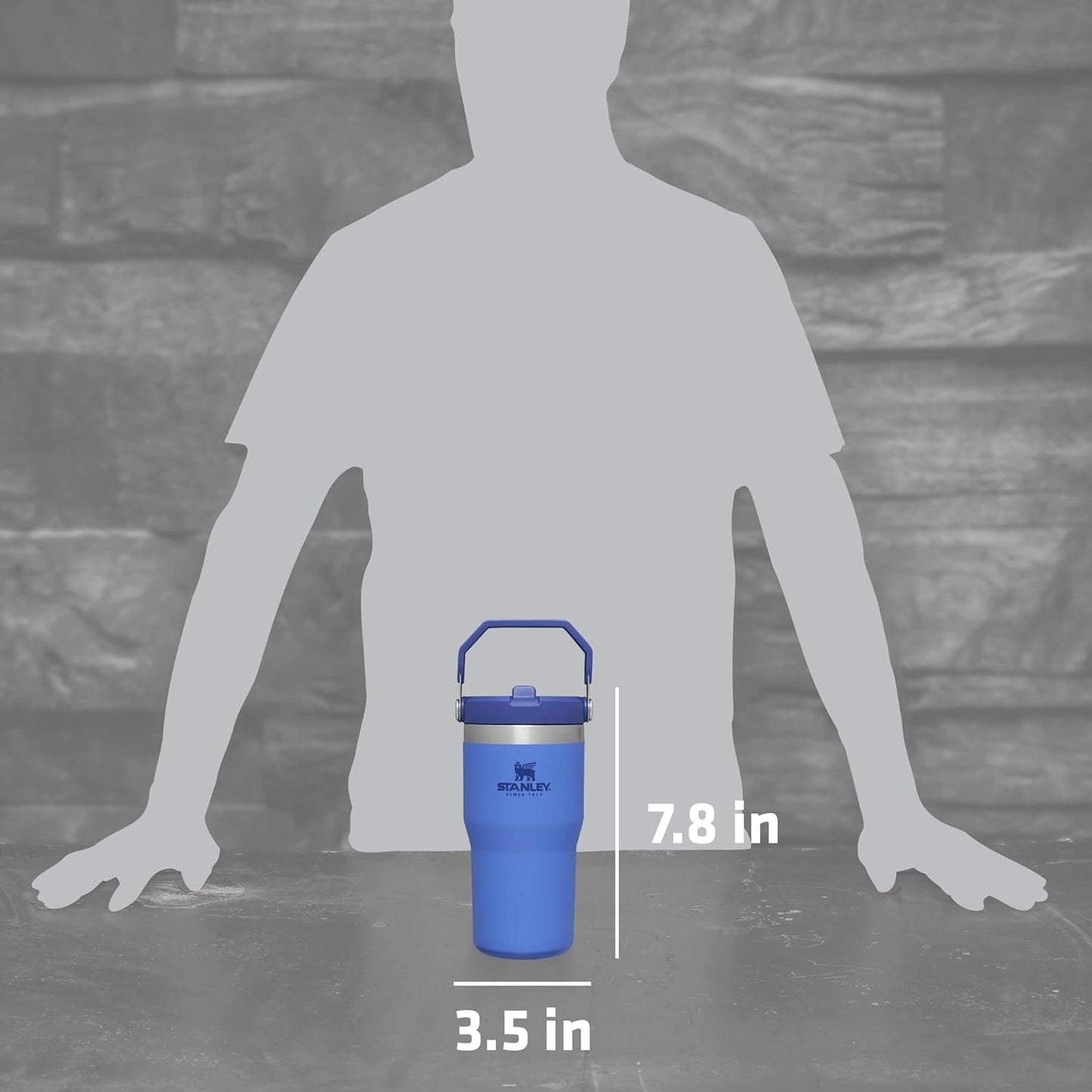 Stanley IceFlow Stainless Steel Tumbler with Straw, Vacuum Insulated Water Bottle for Home, Office or Car, Reusable Cup with Straw Leakproof Flip