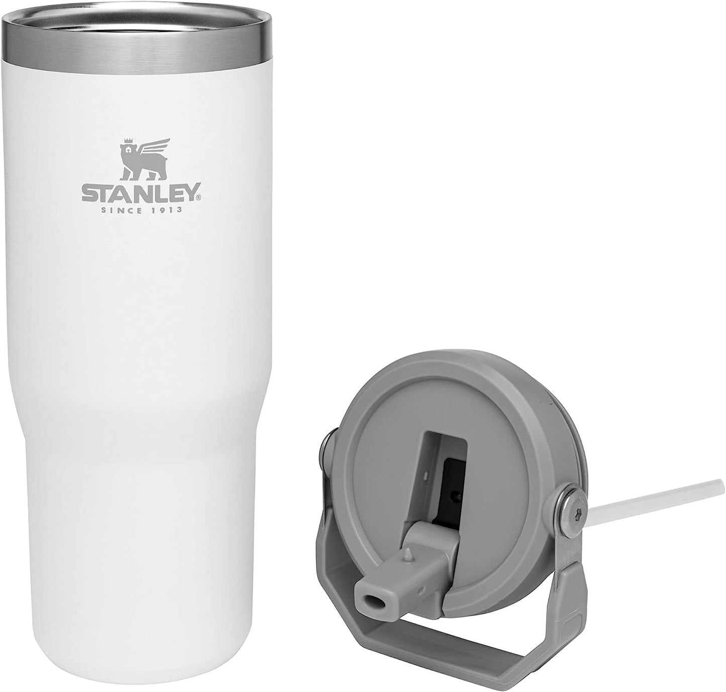 Stanley IceFlow Stainless Steel Tumbler with Straw, Vacuum Insulated Water Bottle for Home, Office or Car, Reusable Cup with Straw Leakproof Flip