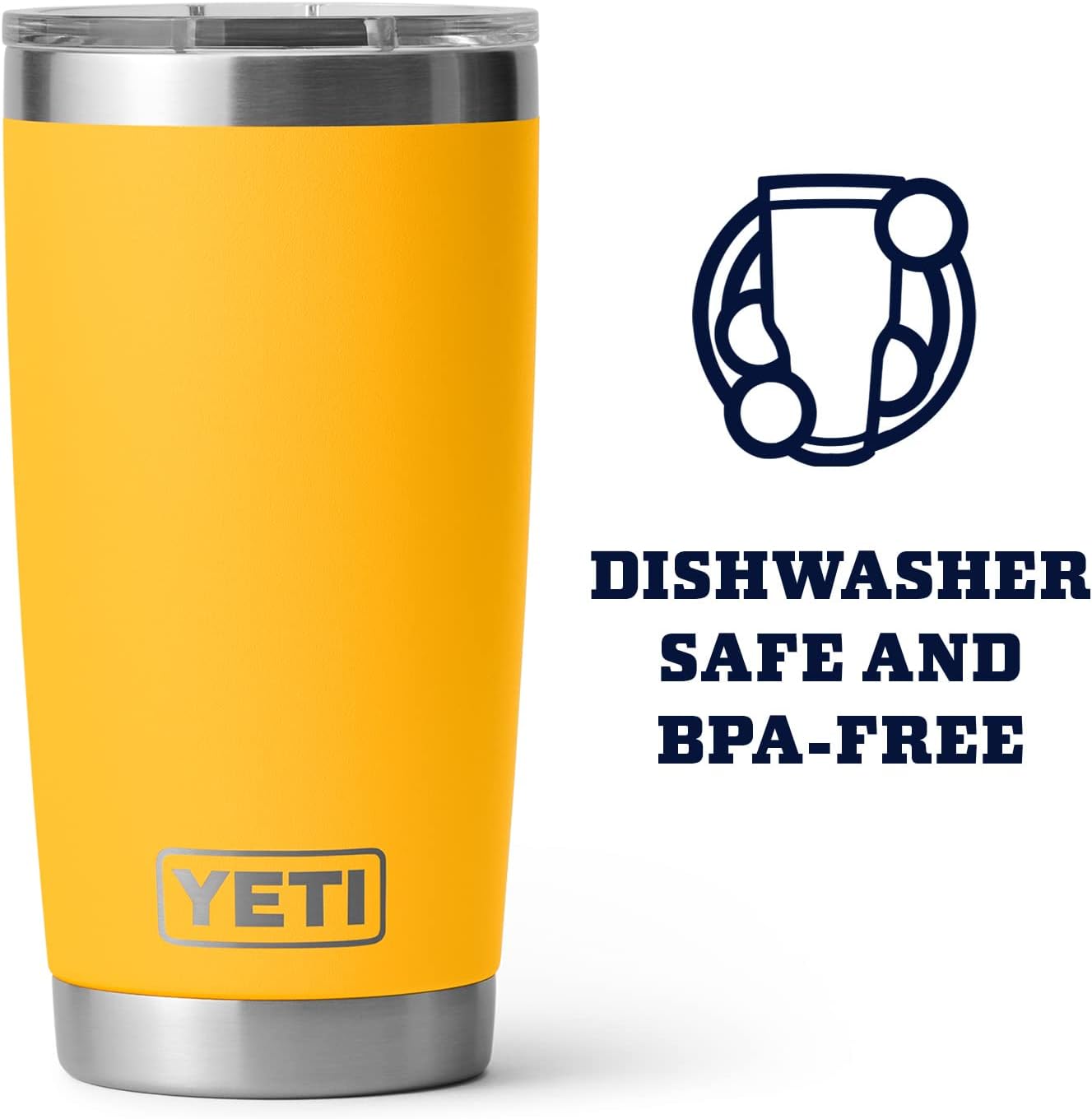 YETI Rambler 20 oz Stainless Steel Vacuum Insulated Tumbler w/MagSlider Lid