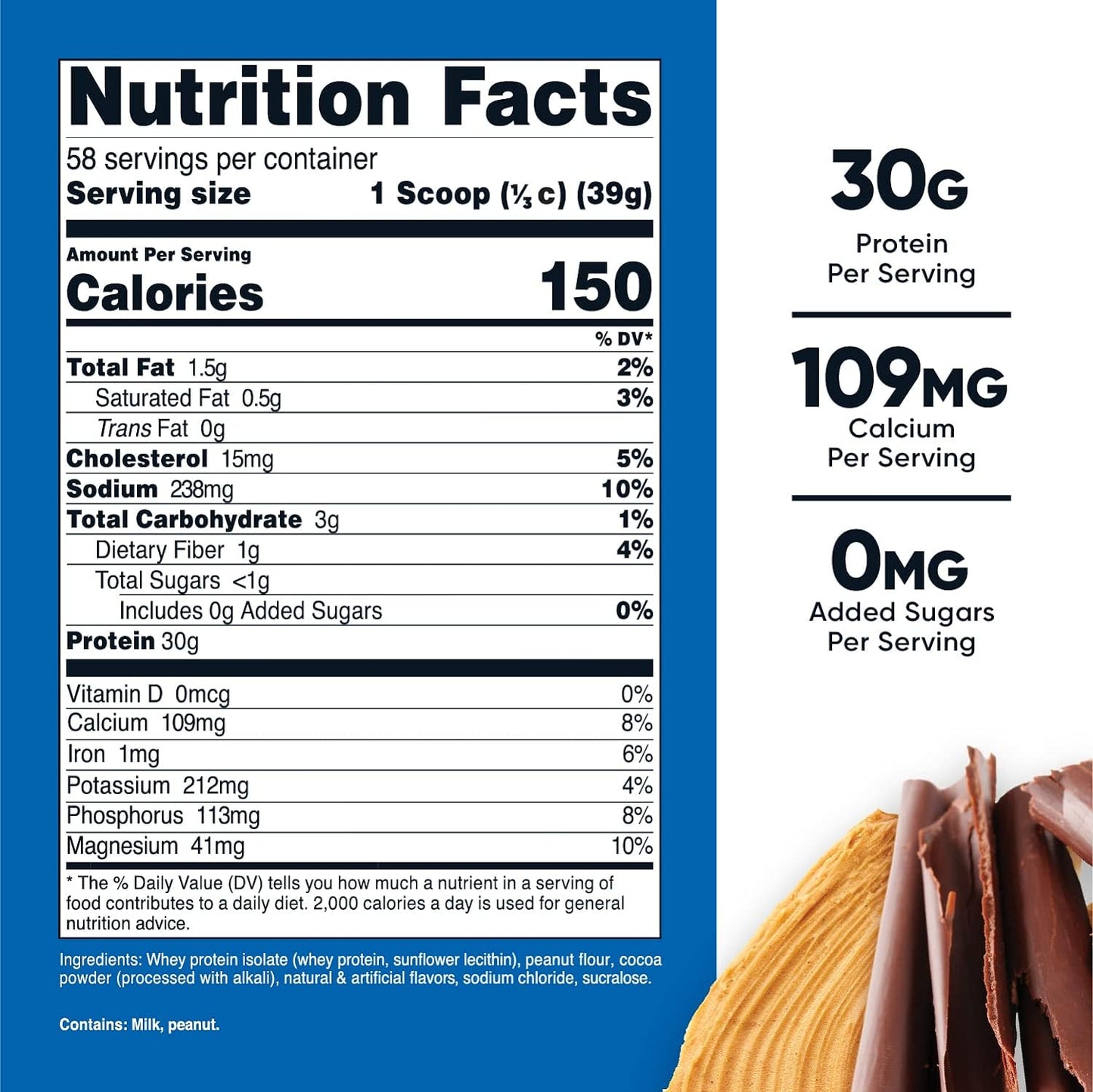 Nutricost Whey Protein Isolate Powder (Milk Chocolate) 5LBS