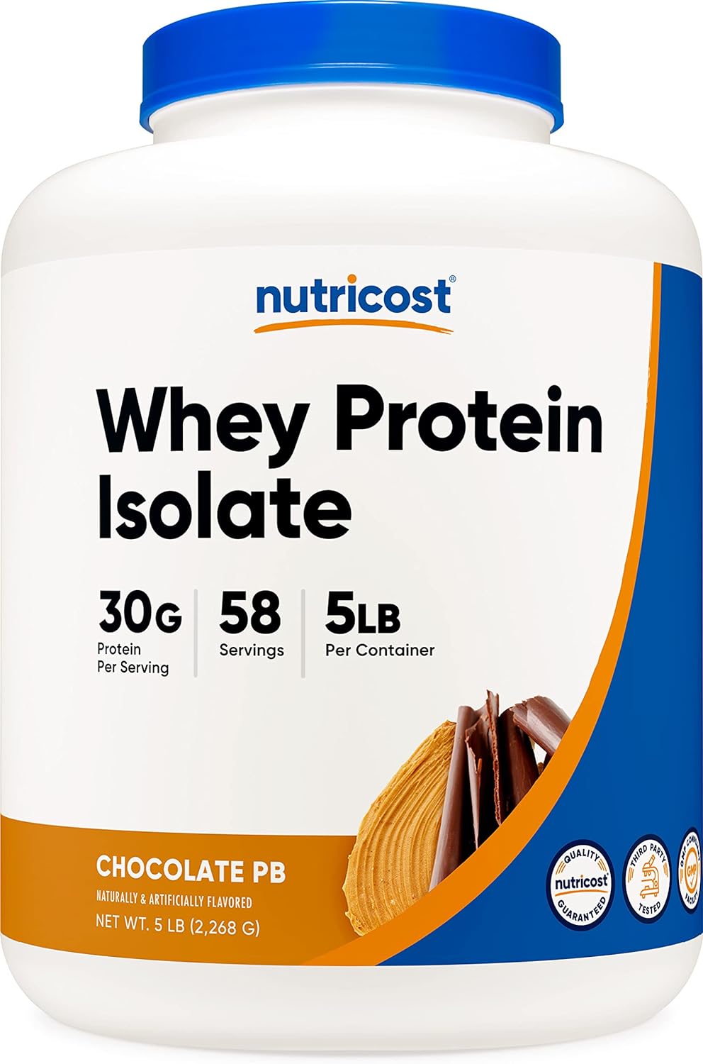 Nutricost Whey Protein Isolate Powder (Milk Chocolate) 5LBS