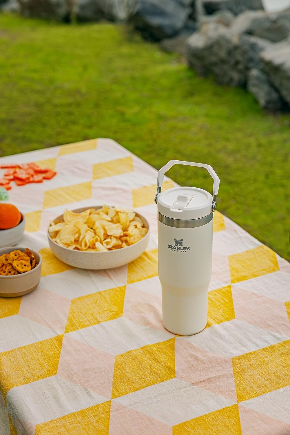 Stanley IceFlow Stainless Steel Tumbler with Straw, Vacuum Insulated Water Bottle for Home, Office or Car, Reusable Cup with Straw Leakproof Flip