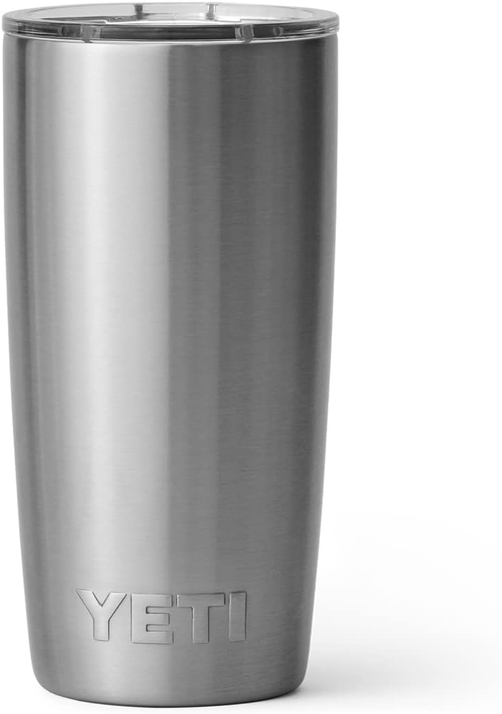 YETI Rambler 10 oz Tumbler, Stainless Steel, Vacuum Insulated with MagSlider Lid, White