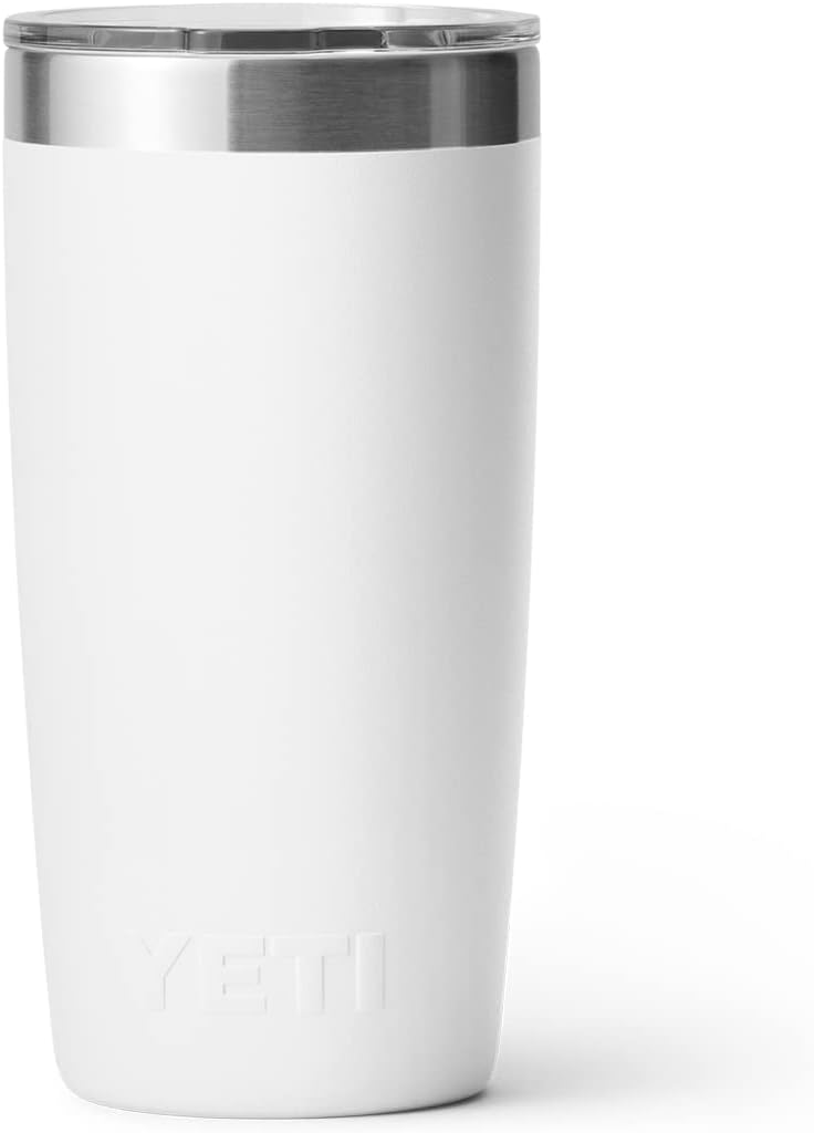 YETI Rambler 10 oz Tumbler, Stainless Steel, Vacuum Insulated with MagSlider Lid, White