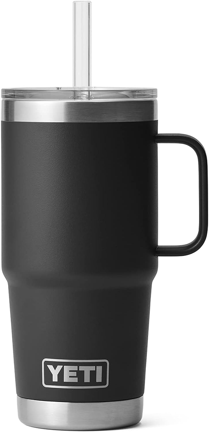 YETI Rambler 42 oz Straw Mug, Vacuum Insulated, Stainless Steel, White