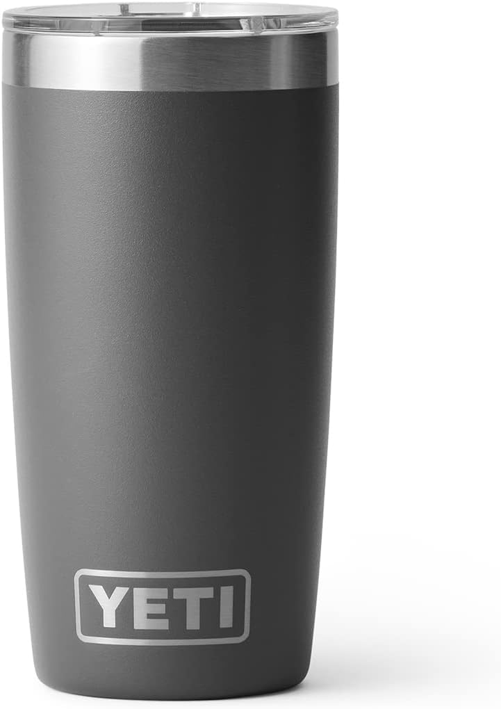 YETI Rambler 10 oz Tumbler, Stainless Steel, Vacuum Insulated with MagSlider Lid, White