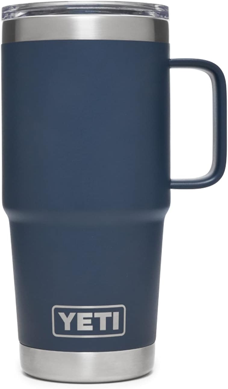 YETI Rambler 20 oz Travel Mug, Stainless Steel, Vacuum Insulated with Stronghold Lid