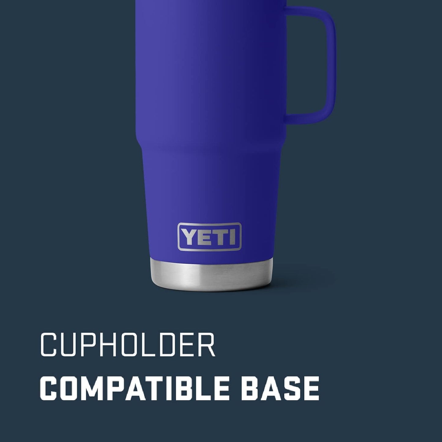 YETI Rambler 20 oz Travel Mug, Stainless Steel, Vacuum Insulated with Stronghold Lid