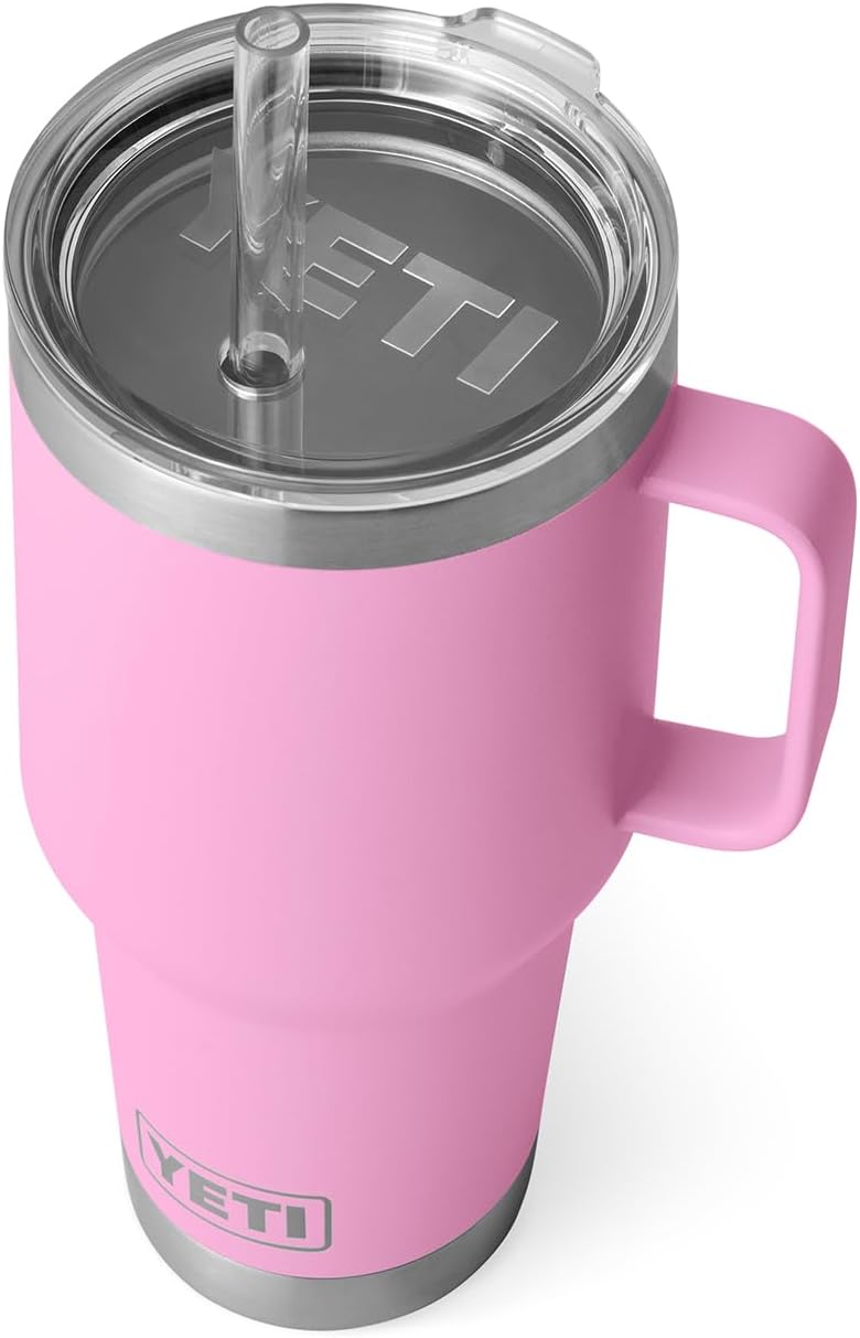 YETI Rambler 42 oz Straw Mug, Vacuum Insulated, Stainless Steel, White