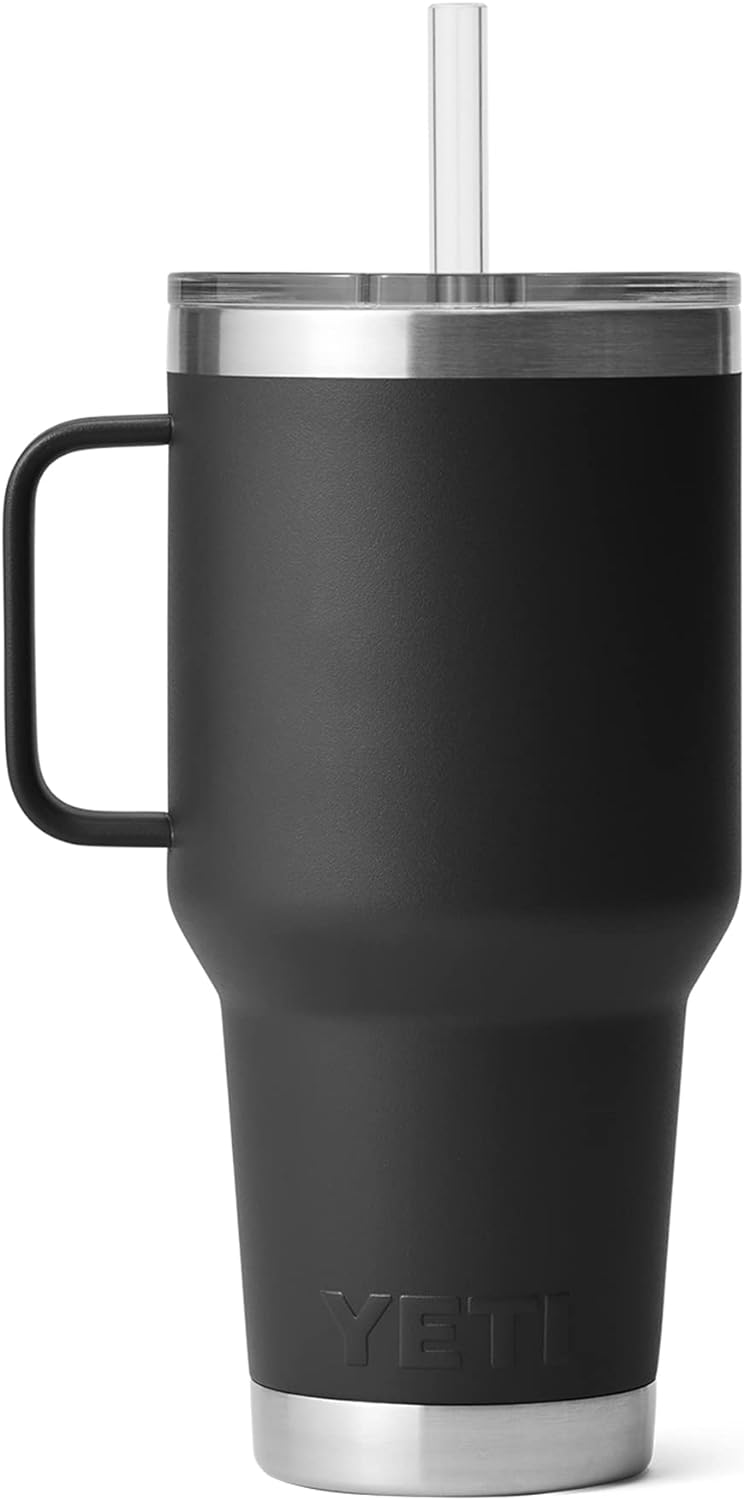 YETI Rambler 42 oz Straw Mug, Vacuum Insulated, Stainless Steel, White