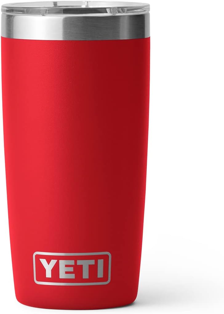 YETI Rambler 10 oz Tumbler, Stainless Steel, Vacuum Insulated with MagSlider Lid, White