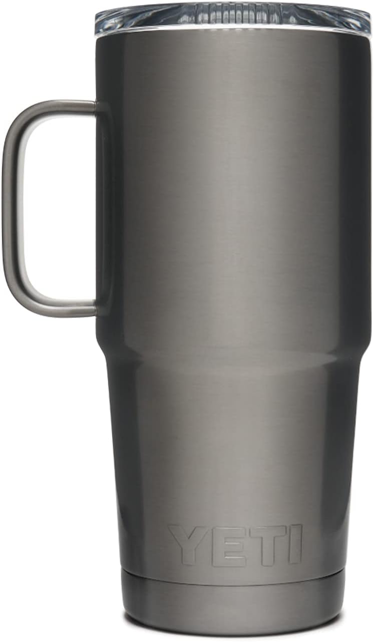 YETI Rambler 20 oz Travel Mug, Stainless Steel, Vacuum Insulated with Stronghold Lid