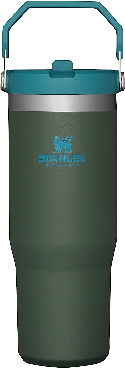 Stanley IceFlow Stainless Steel Tumbler with Straw, Vacuum Insulated Water Bottle for Home, Office or Car, Reusable Cup with Straw Leakproof Flip