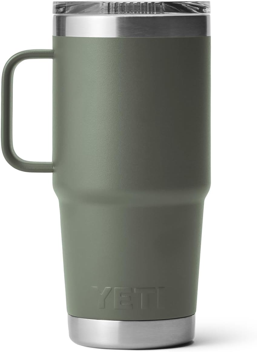 YETI Rambler 20 oz Travel Mug, Stainless Steel, Vacuum Insulated with Stronghold Lid