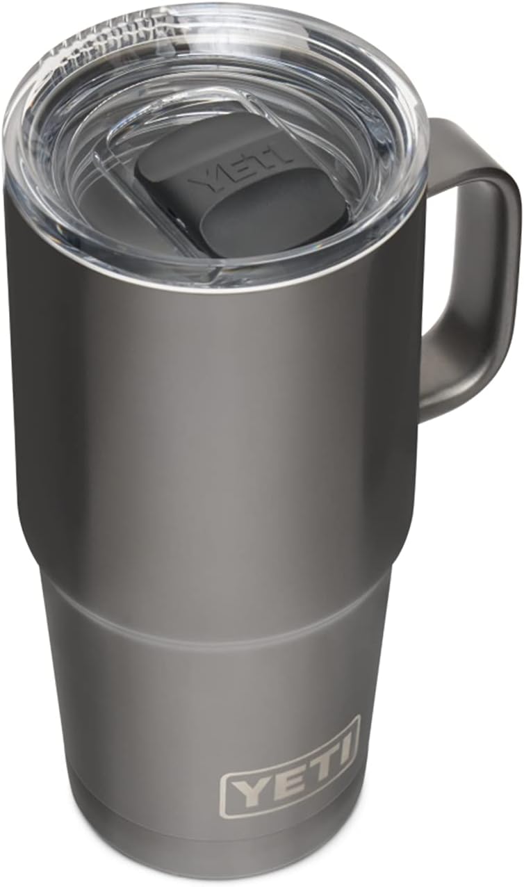 YETI Rambler 20 oz Travel Mug, Stainless Steel, Vacuum Insulated with Stronghold Lid