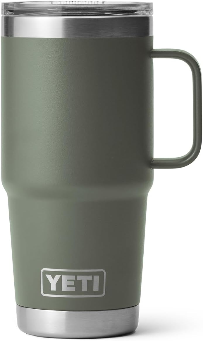 YETI Rambler 20 oz Travel Mug, Stainless Steel, Vacuum Insulated with Stronghold Lid