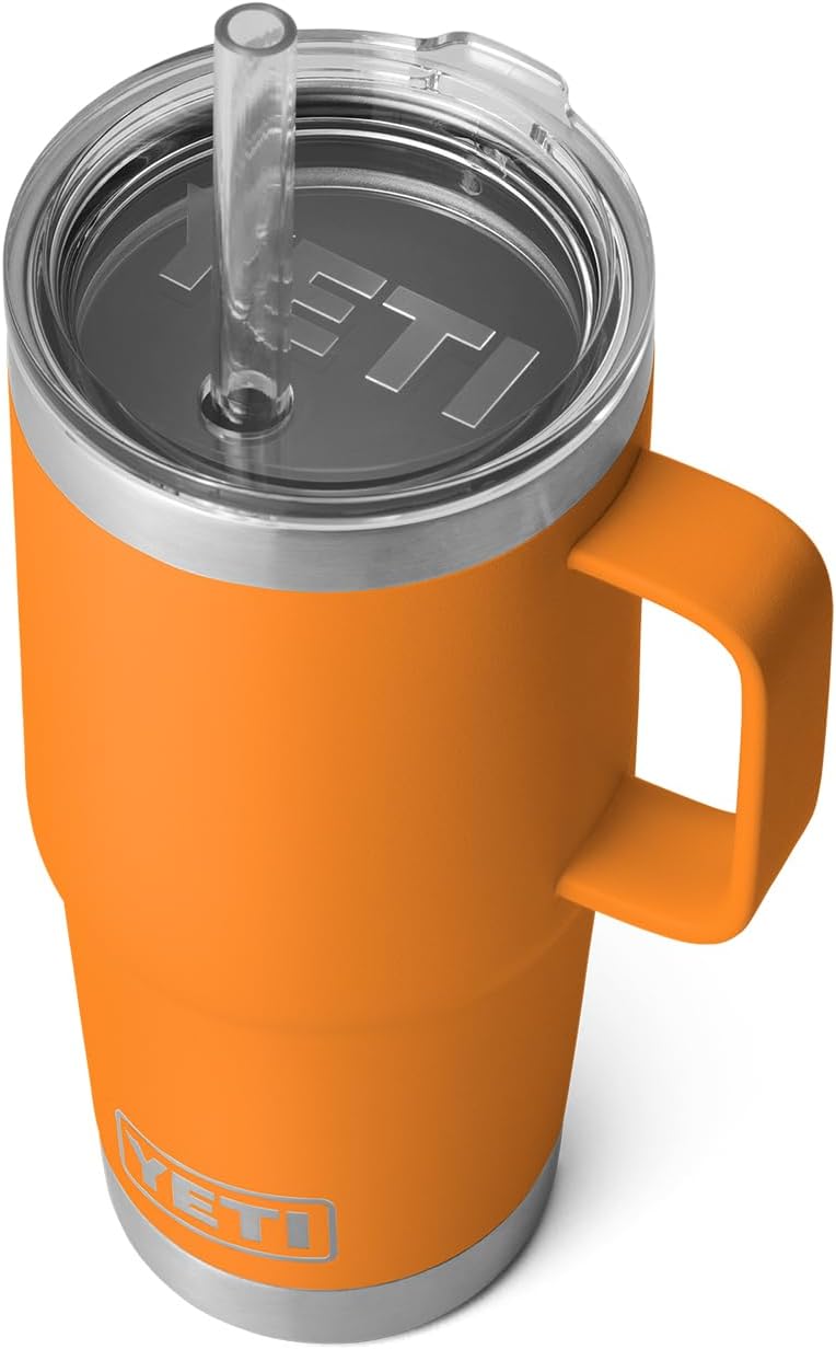 YETI Rambler 42 oz Straw Mug, Vacuum Insulated, Stainless Steel, White