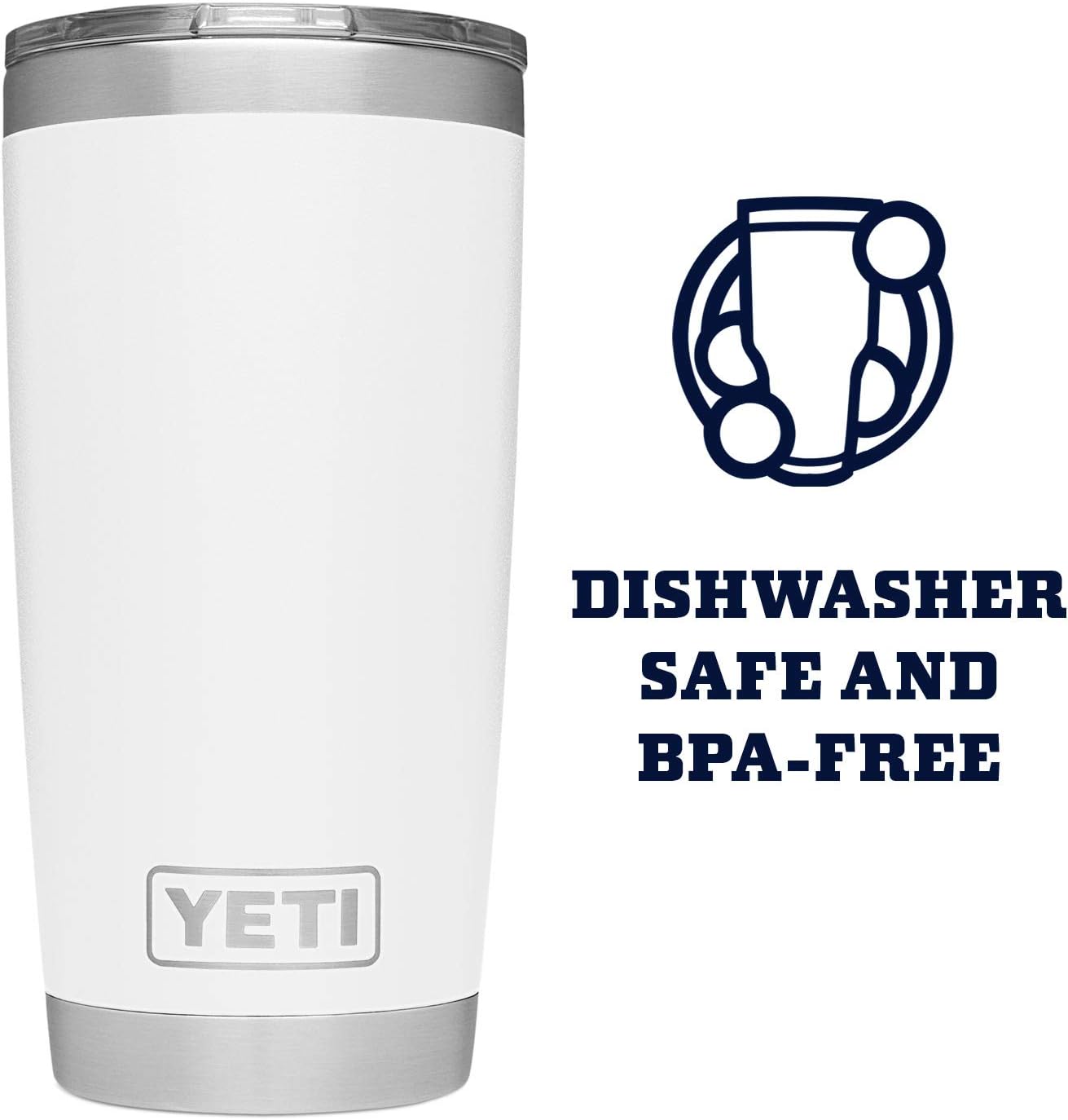 YETI Rambler 20 oz Stainless Steel Vacuum Insulated Tumbler w/MagSlider Lid