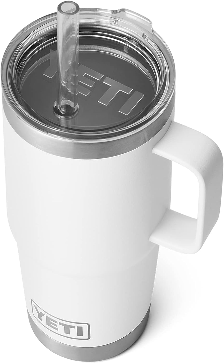 YETI Rambler 42 oz Straw Mug, Vacuum Insulated, Stainless Steel, White