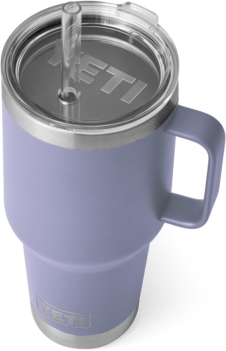 YETI Rambler 42 oz Straw Mug, Vacuum Insulated, Stainless Steel, White