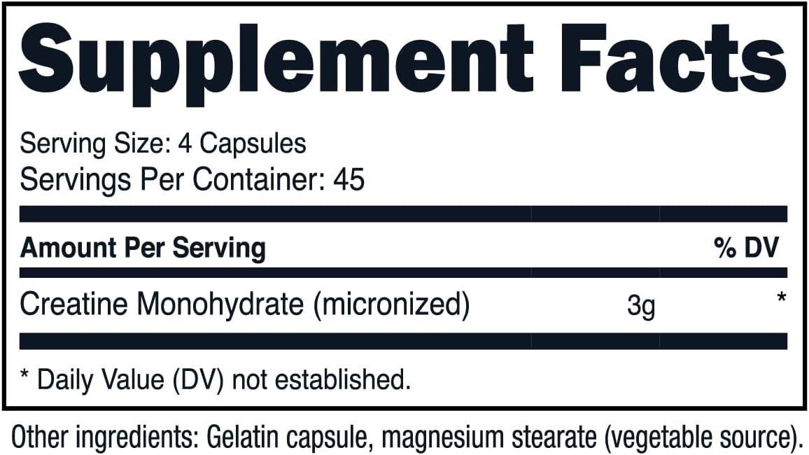 Nutricost Creatine Monohydrate Micronized Powder 500G, 5000mg Per Serv (5g) - Micronized Creatine Monohydrate, 100 Servings