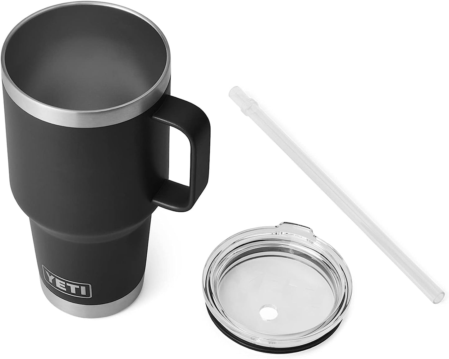 YETI Rambler 42 oz Straw Mug, Vacuum Insulated, Stainless Steel, White