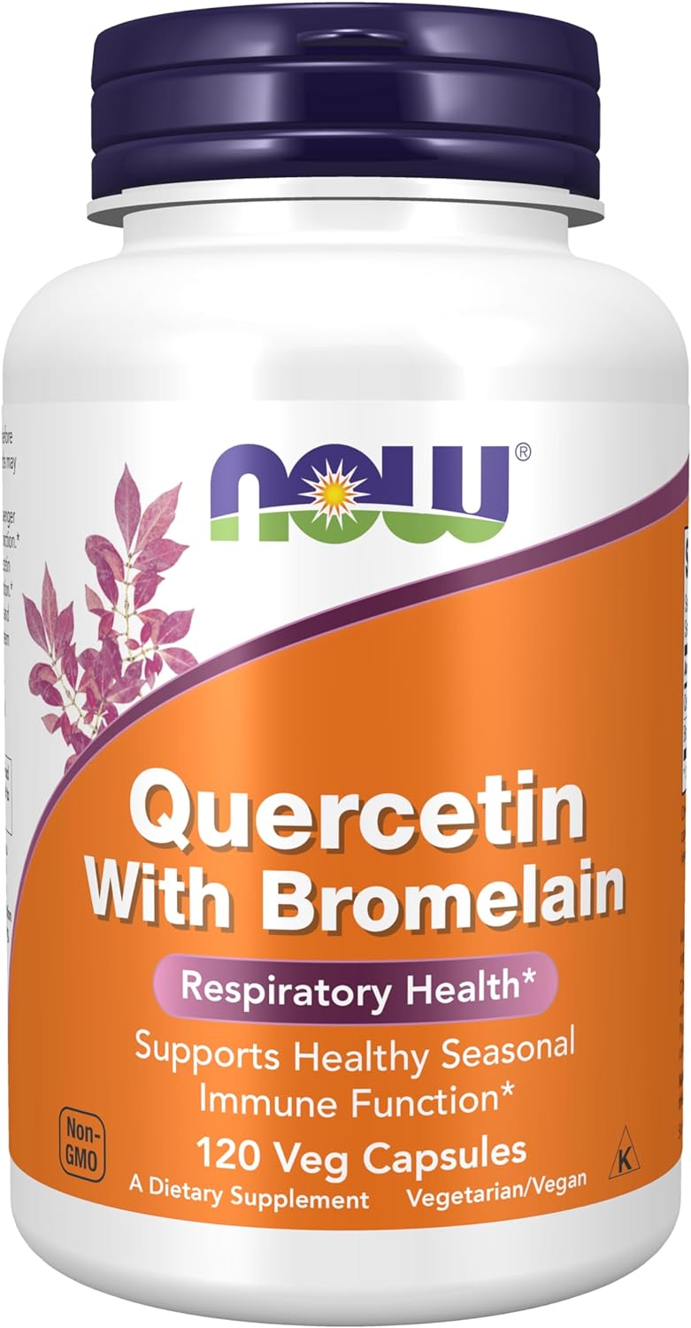 NOW Supplements, Quercetin with Bromelain, Balanced Immune System*, 240 Veg Capsules