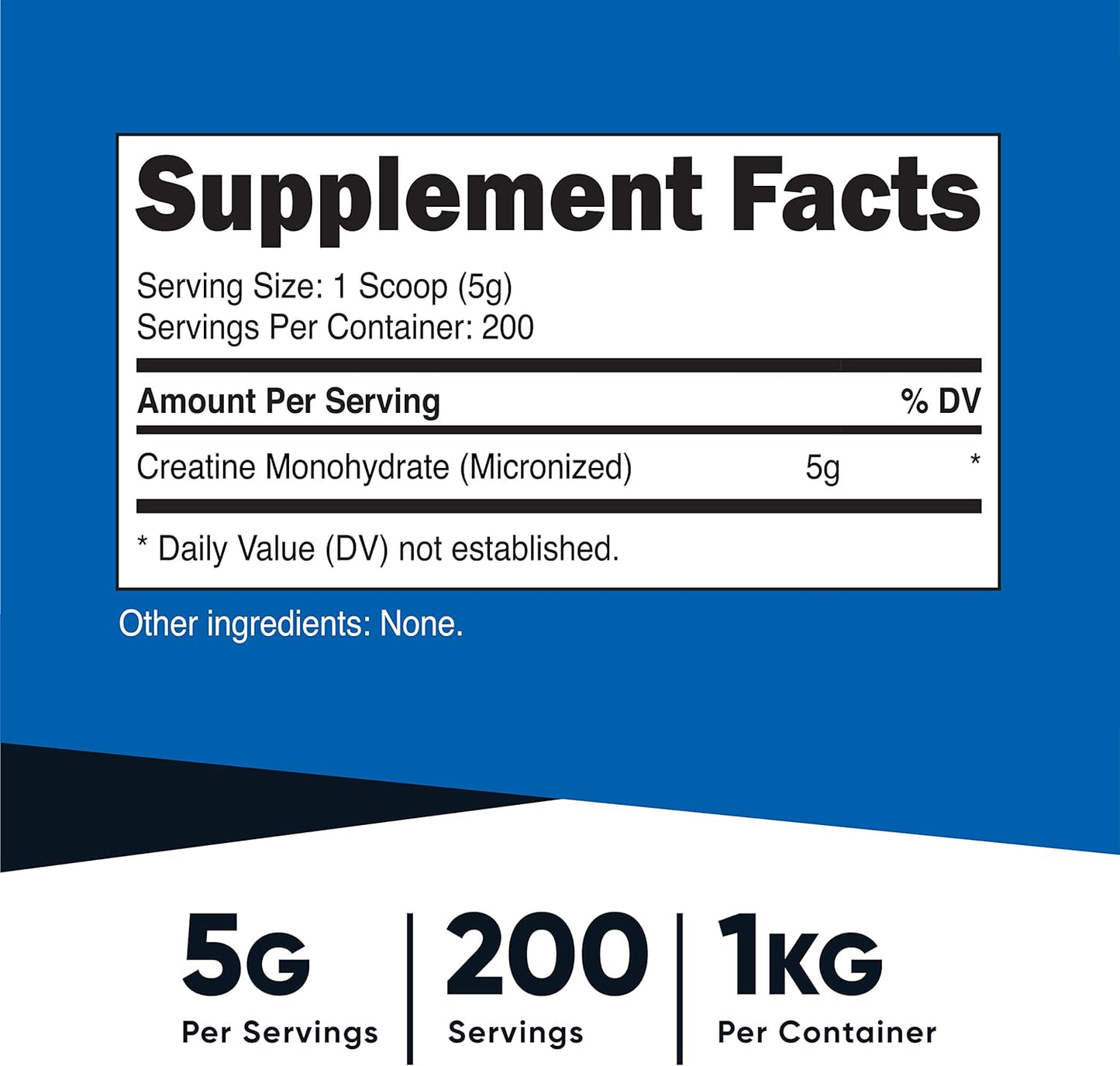 Nutricost Creatine Monohydrate Micronized Powder 500G, 5000mg Per Serv (5g) - Micronized Creatine Monohydrate, 100 Servings