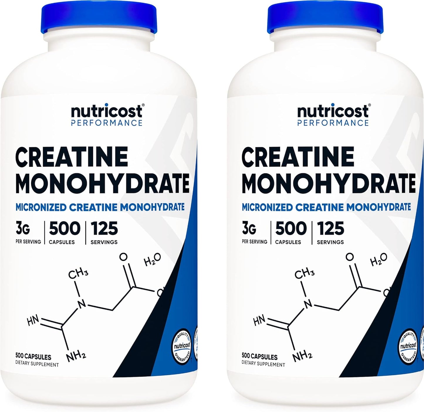 Nutricost Creatine Monohydrate Micronized Powder 500G, 5000mg Per Serv (5g) - Micronized Creatine Monohydrate, 100 Servings