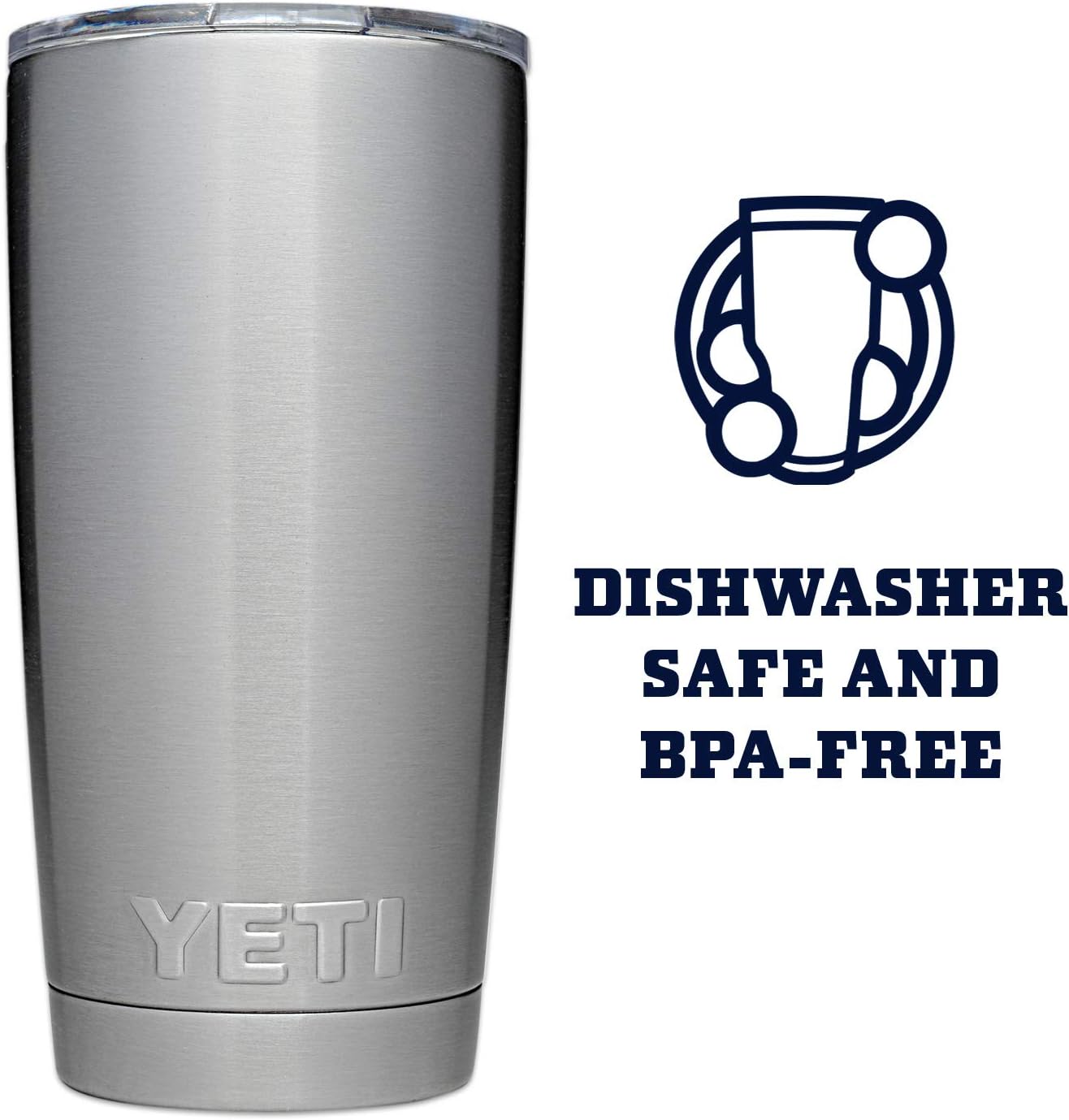 YETI Rambler 20 oz Stainless Steel Vacuum Insulated Tumbler w/MagSlider Lid