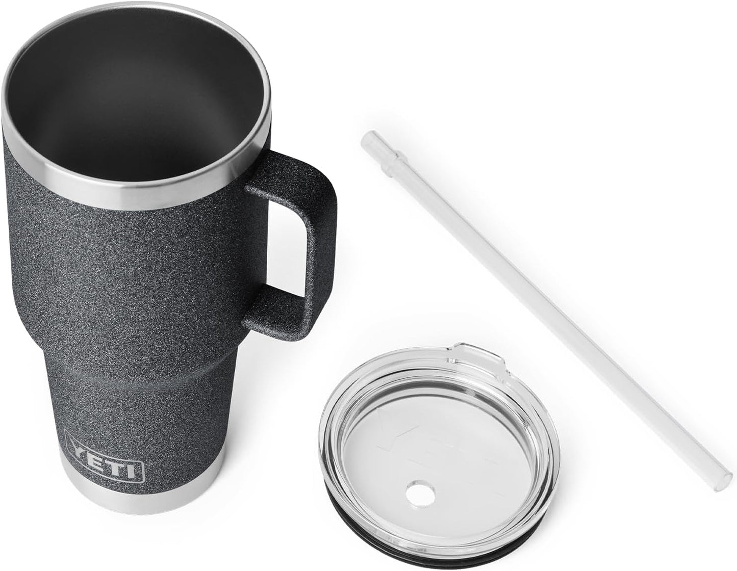 YETI Rambler 42 oz Straw Mug, Vacuum Insulated, Stainless Steel, White