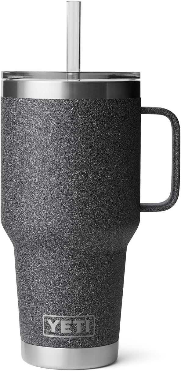 YETI Rambler 42 oz Straw Mug, Vacuum Insulated, Stainless Steel, White
