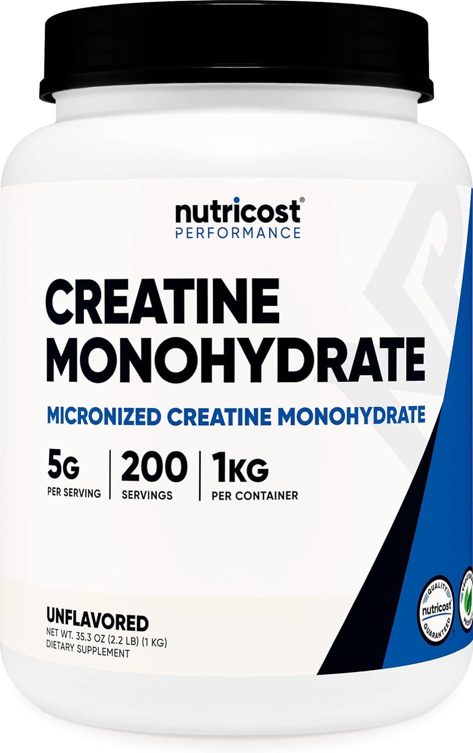 Nutricost Creatine Monohydrate Micronized Powder 500G, 5000mg Per Serv (5g) - Micronized Creatine Monohydrate, 100 Servings